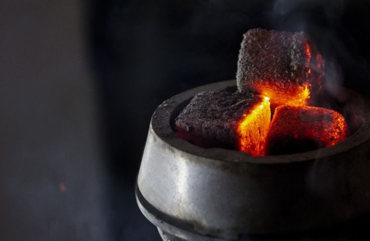 long burning low ash coconut charcoal